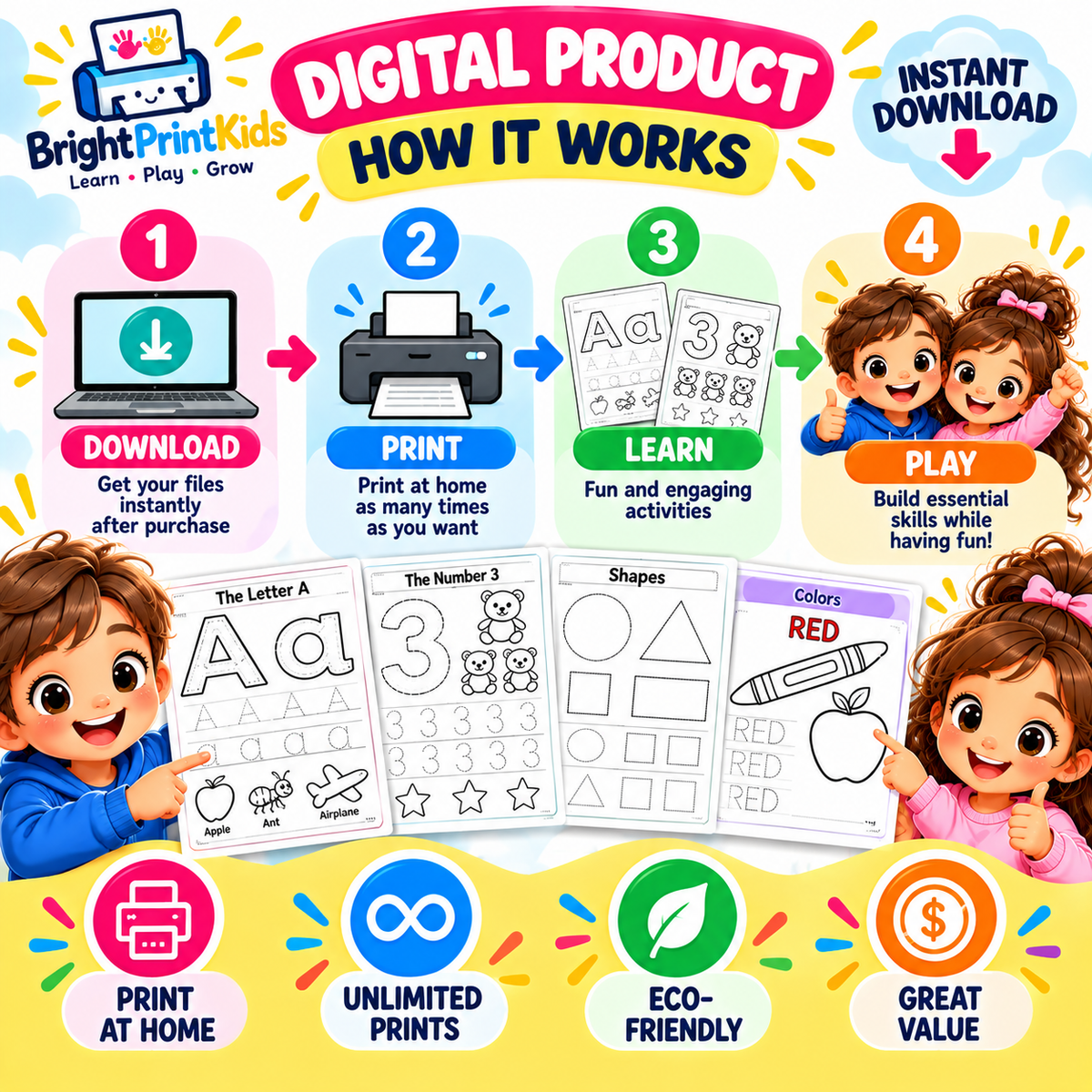 200 Educational Printables