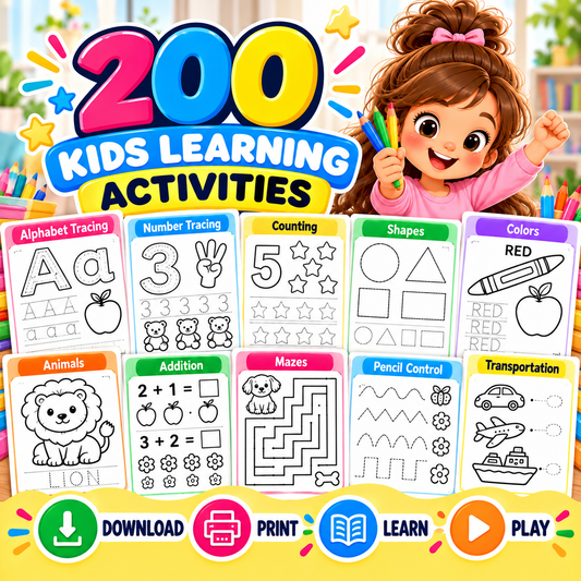 200 Educational Printables