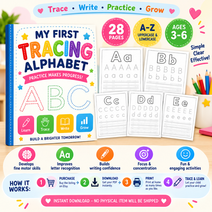 TRACING ALPHABET-BrightPrintKids